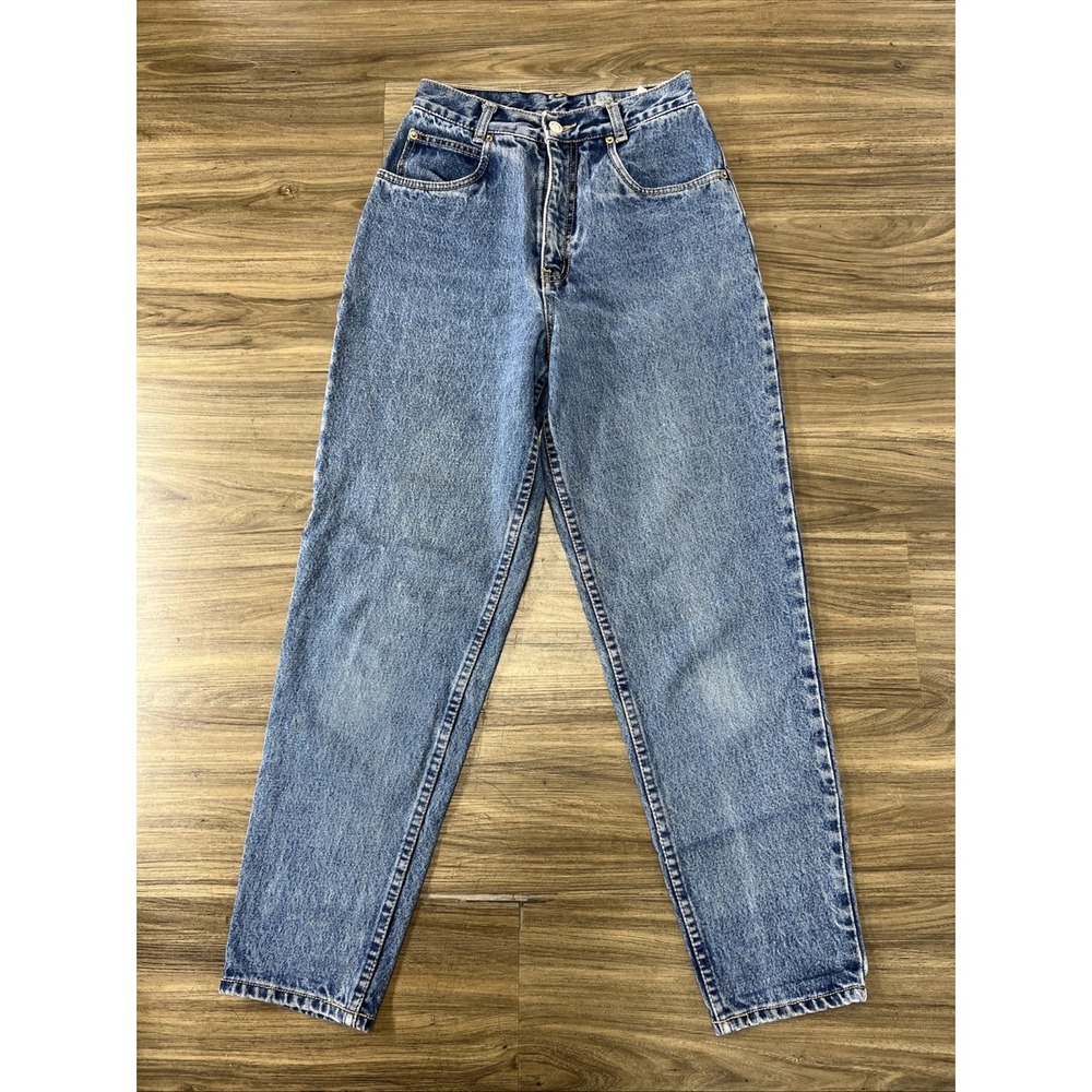 Vtg Lawman Jeans Women's Ribcage Waist 90s Denim Tapered Leg Sz 5 Y2K Rare